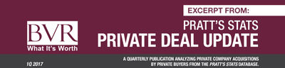 Pratt's Stats Private Deal Update